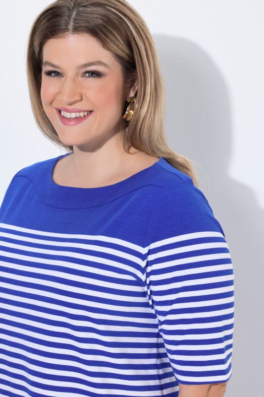 Breton Stripe Short Sleeve Boat Neck Tee