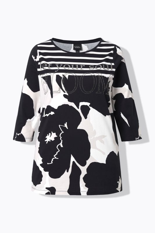 Let Your Soul Bloom Rhinestone Tee