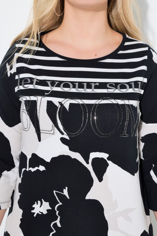 Let Your Soul Bloom Rhinestone Tee