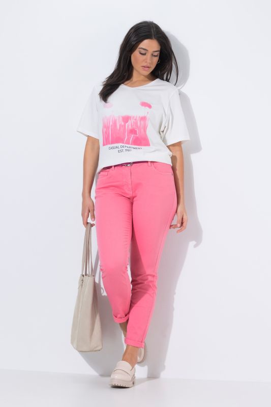Pink Stretch Fit Jeans