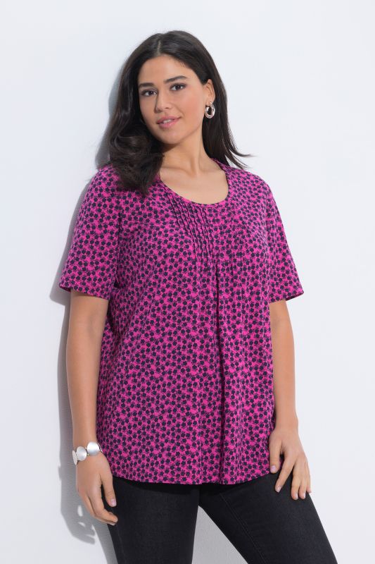 Тениска с флорален принт