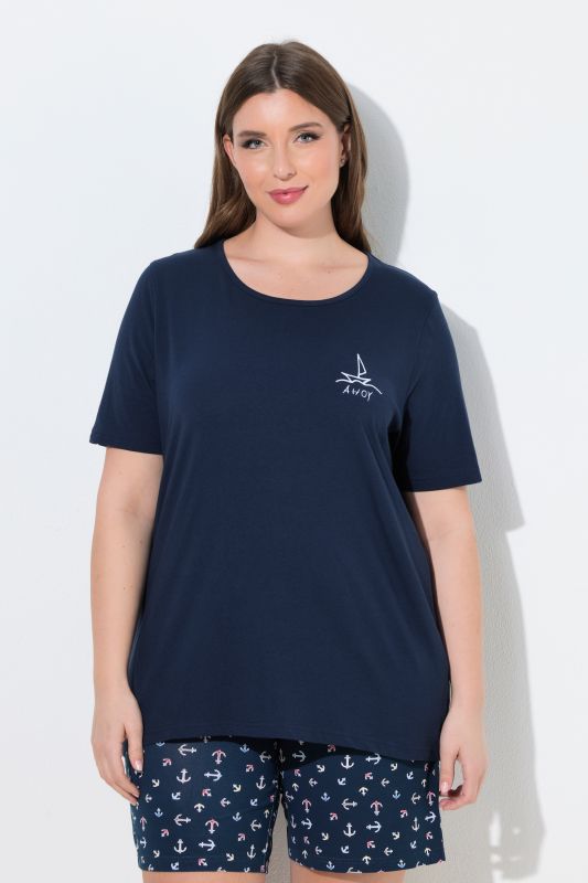 Eco Cotton Anchor Short Sleeve Pajama Tee