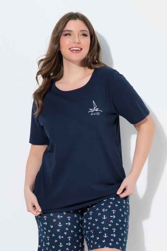 Eco Cotton Anchor Short Sleeve Pajama Tee