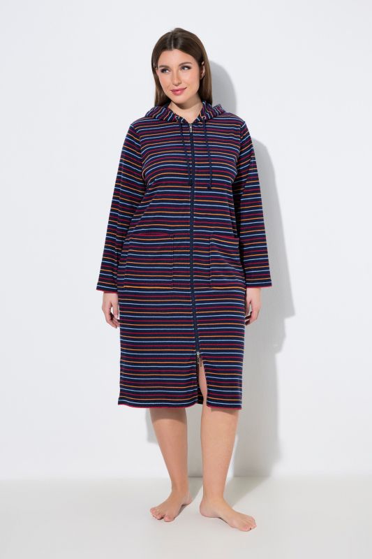 Халат с райета и цип