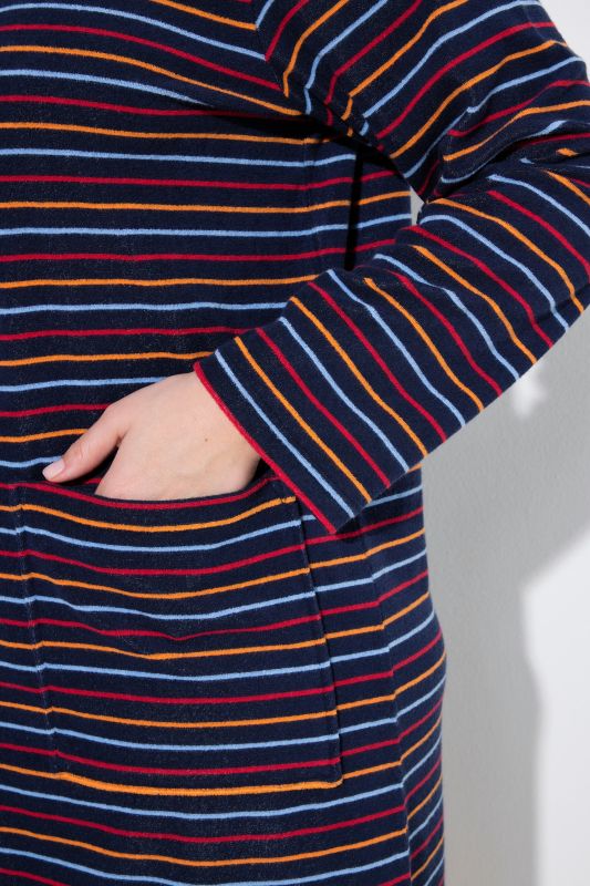 Халат с райета и цип