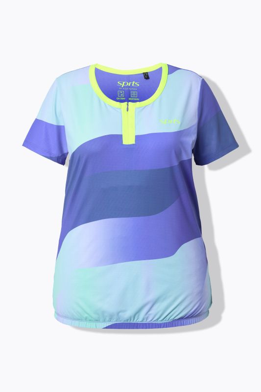 Тениска с принт на вълни