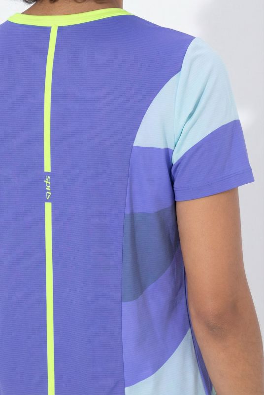 Тениска с принт на вълни