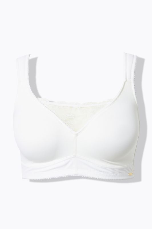 Lace Panel Microfiber Bralette