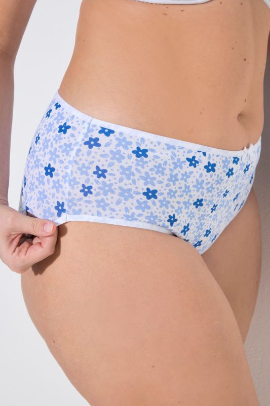 5 Pack of Panties- Blue Floral
