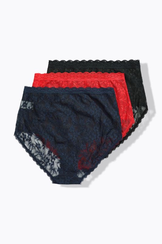3 Pack of Panties- Floral Lace