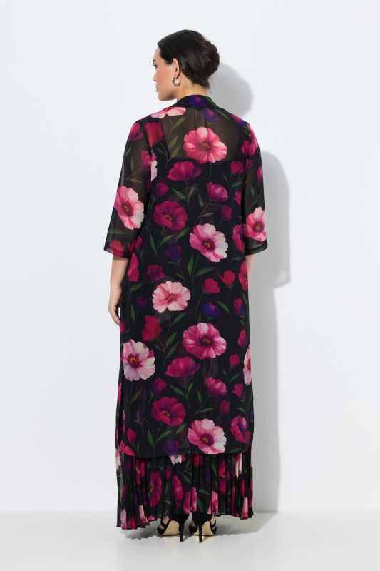 Сако от шифон с флорален принт