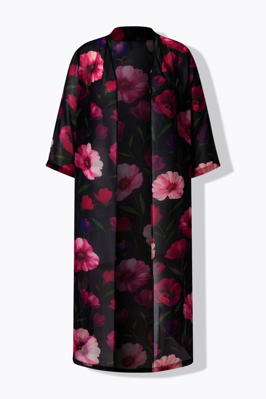 Сако от шифон с флорален принт