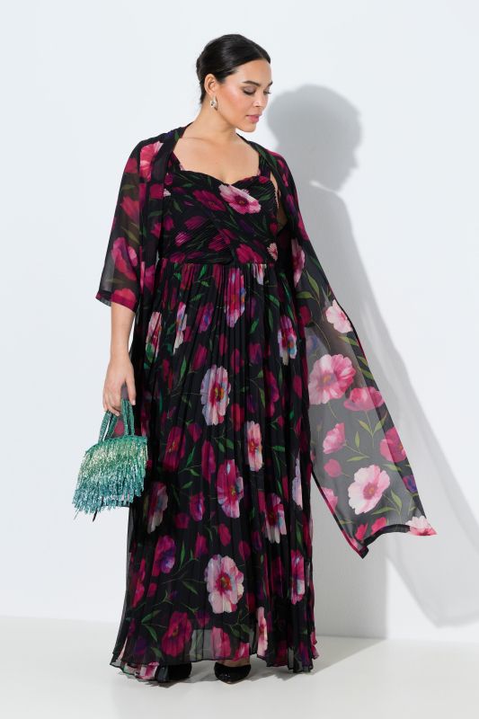 Сако от шифон с флорален принт