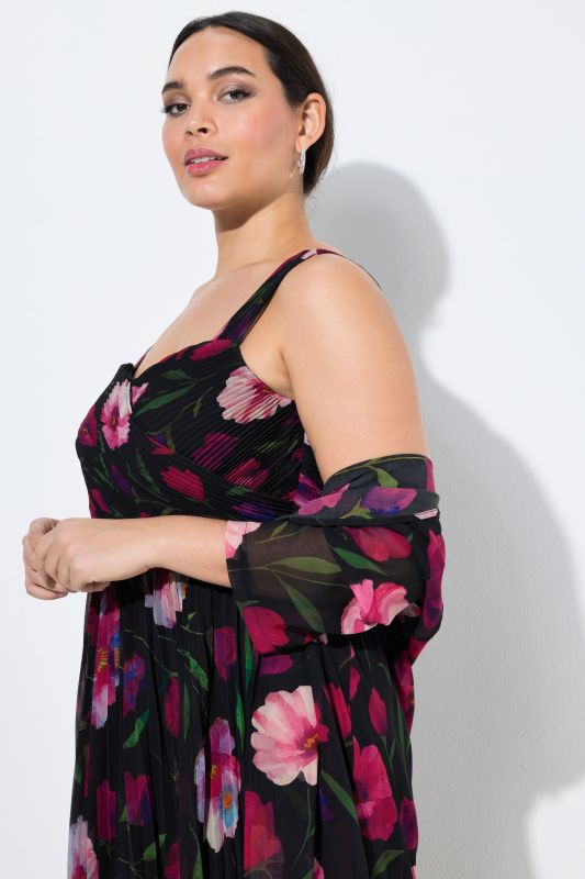 Сако от шифон с флорален принт