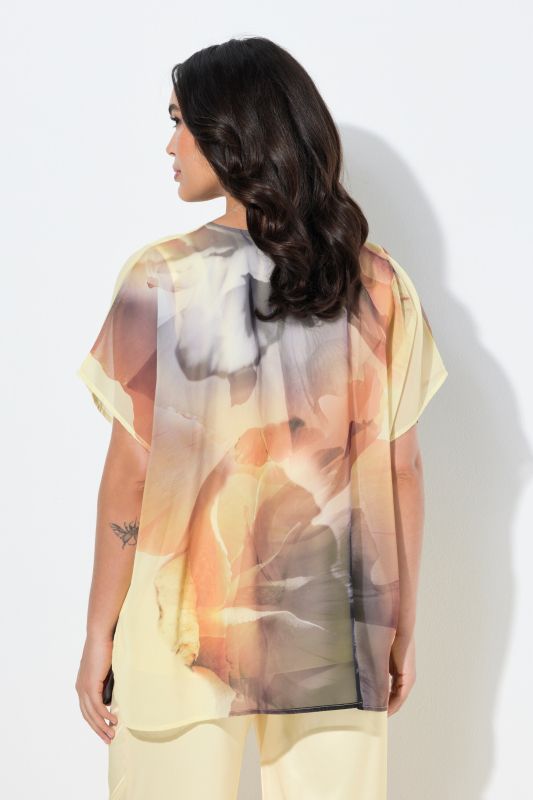 Sunshine Floral Layered Chiffon Blouse