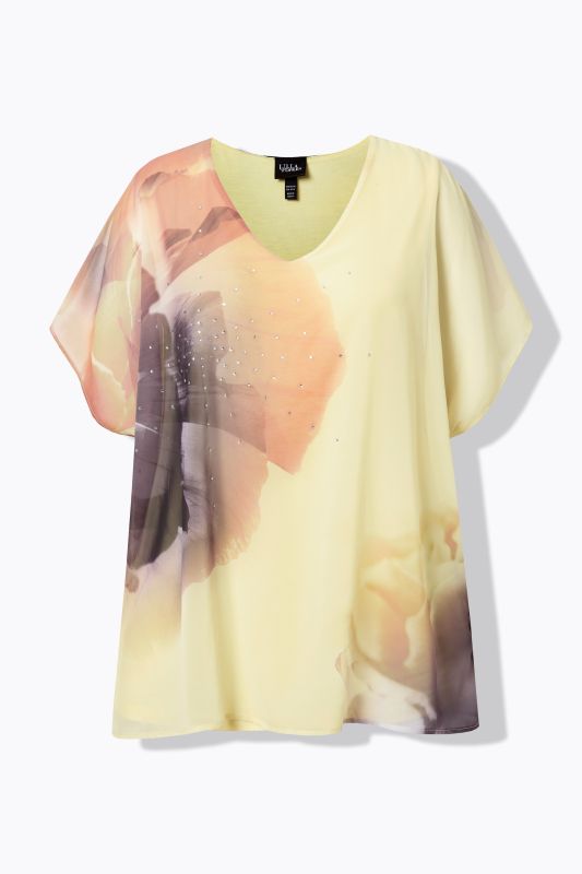 Sunshine Floral Layered Chiffon Blouse