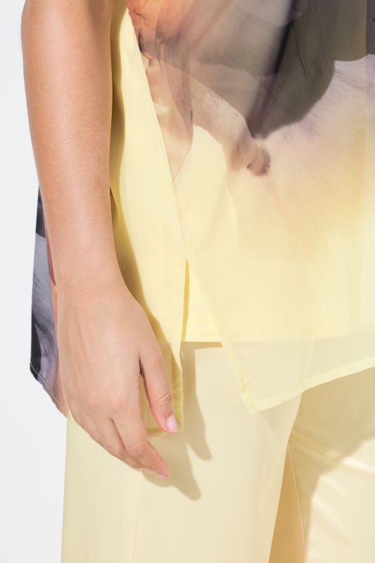 Sunshine Floral Layered Chiffon Blouse