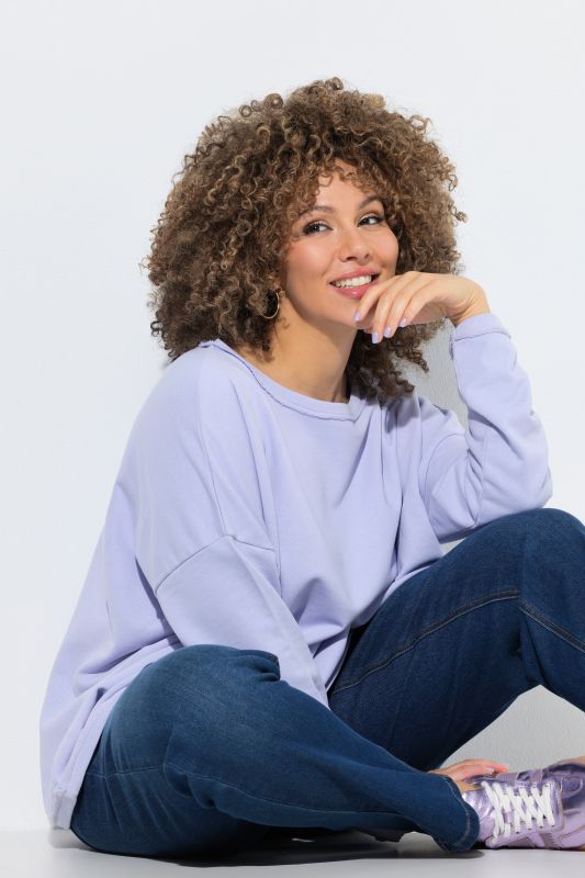 Rolled Edge Oversized Sweatshirt