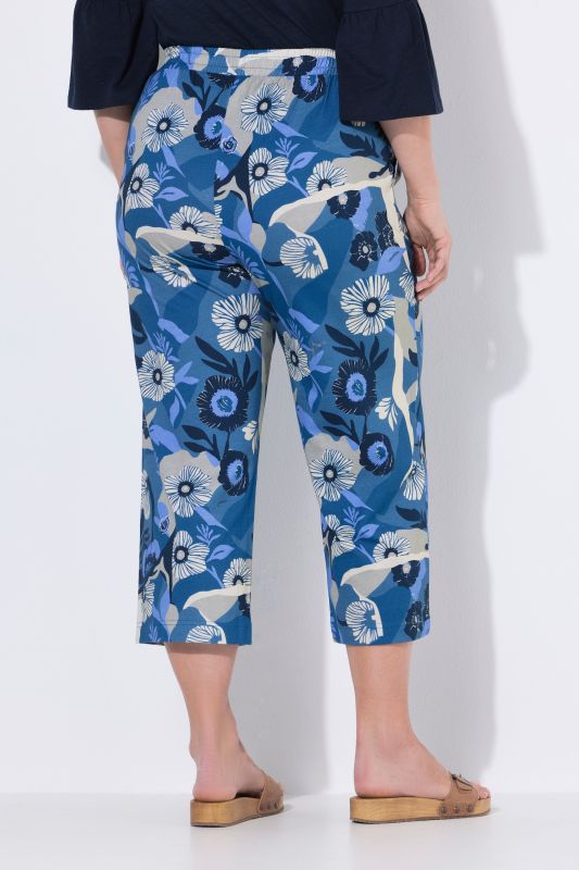 Eco Cotton Swirling Floral Print Culottes