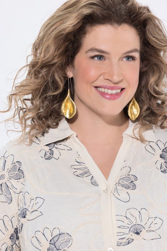 Риза с флорален принт