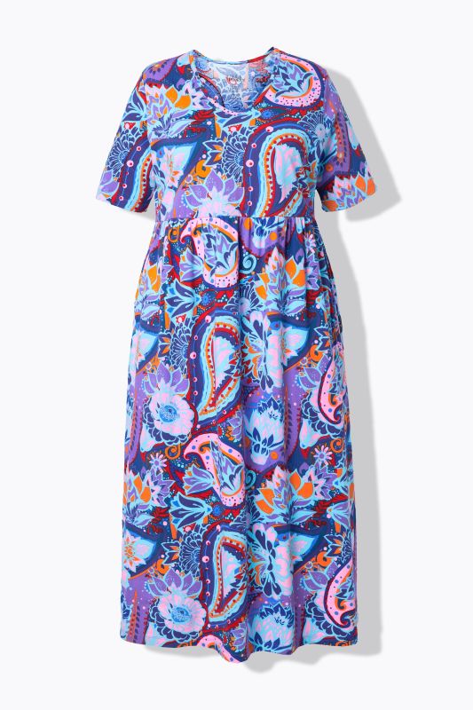 Рокля с електриков пейзли принт