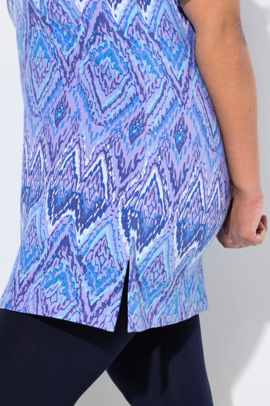 Туника с мраморен принт