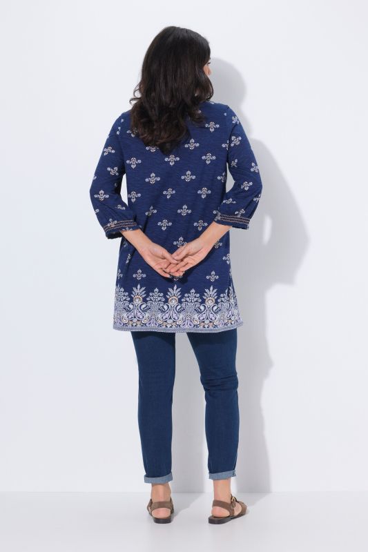 Туника с флорален пейзли принт