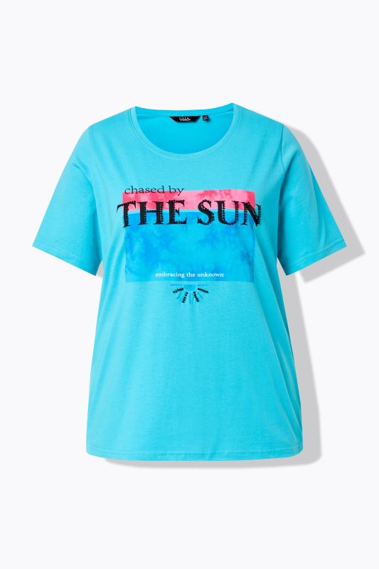 Тениска с графично слънце