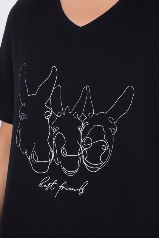 Тениска с животински принт