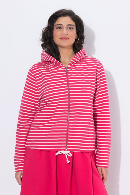 Суитчър с райета и качулка