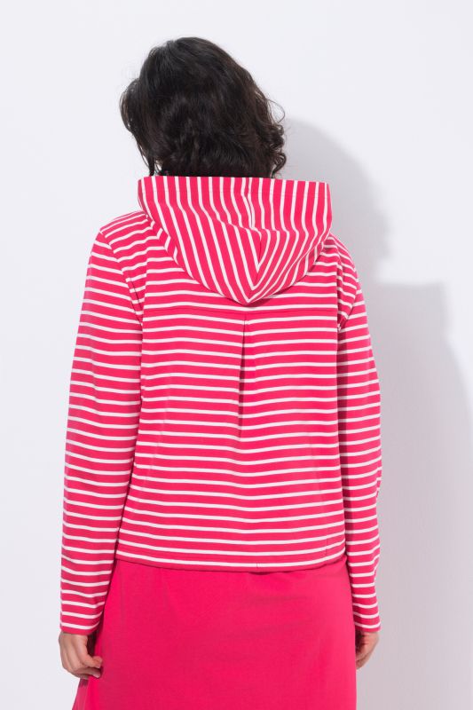 Суитчър с райета и качулка