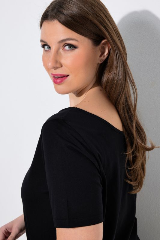 Pointed Hem Two Piece Pajama Set