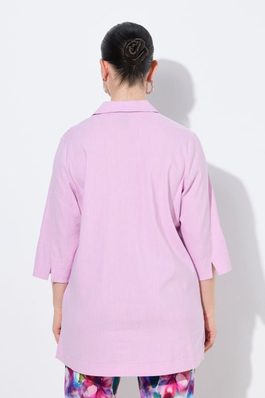 Туника ленена с яка