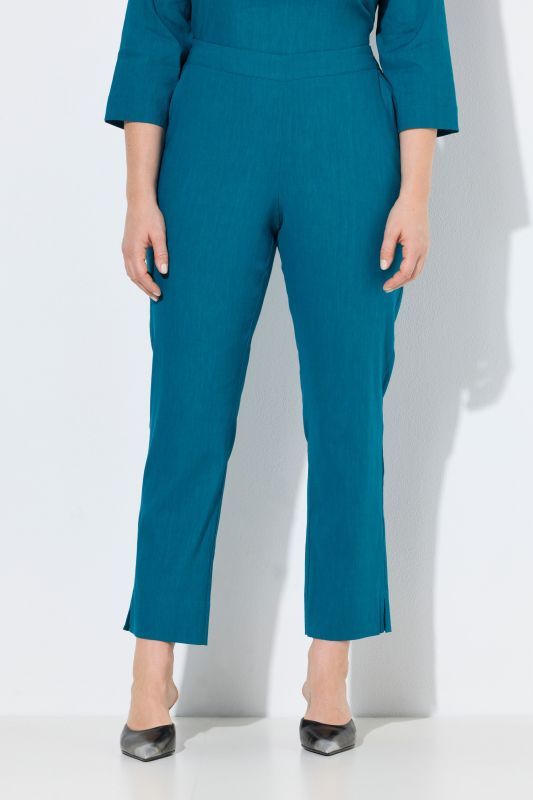 Панталон ленен с еластична талия