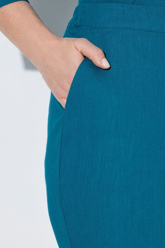 Панталон ленен с еластична талия