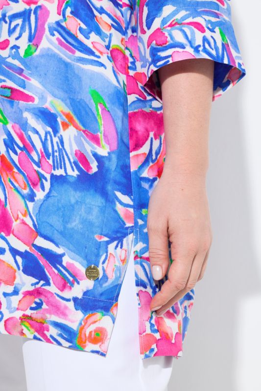 Туника с рисувани цветя