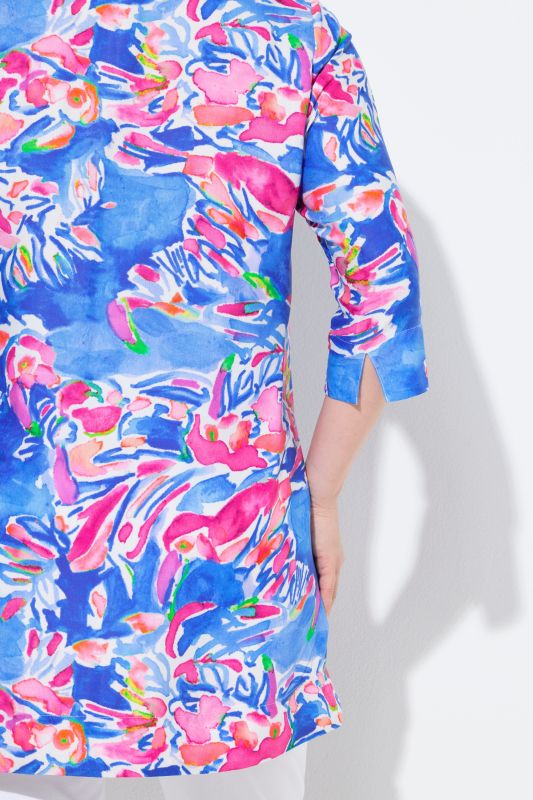 Туника с рисувани цветя