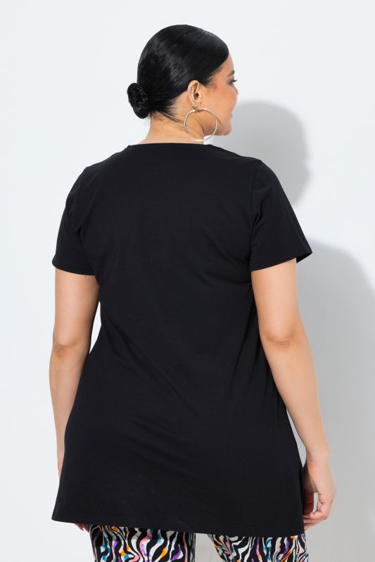 Asymmetric Cutout A-Line Knit Tunic