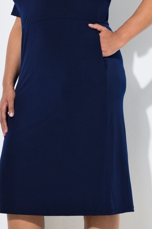 Matte Jersey A-Line Pocket Dress