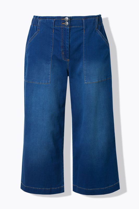 Wide Leg Stretch Fit Jeans