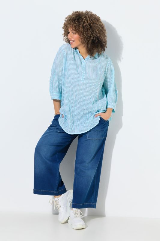 Wide Leg Stretch Fit Jeans