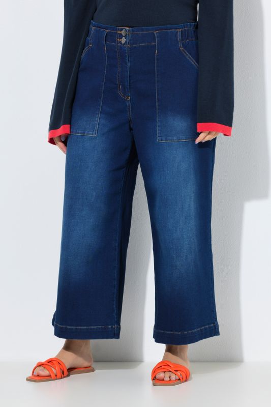 Wide Leg Stretch Fit Jeans