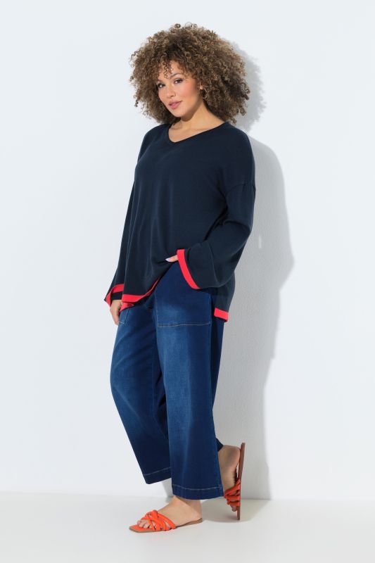Wide Leg Stretch Fit Jeans