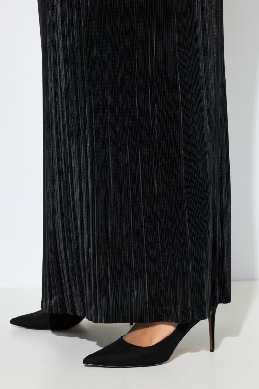 Strapless Pleated Jersey Maxi Dress