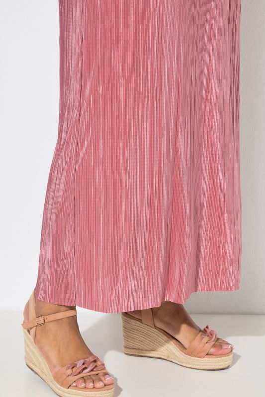 Strapless Pleated Jersey Maxi Dress