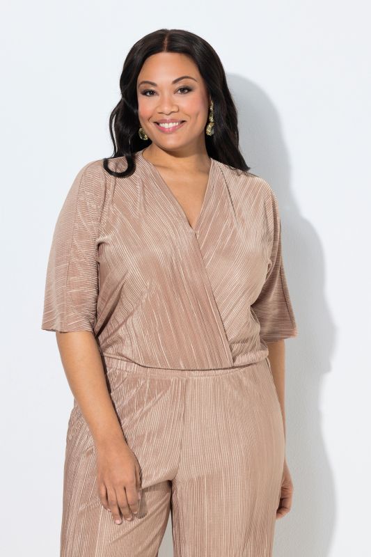 Блуза плисирана тип прегърни ме