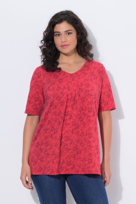 Тениска с принт на костенурки