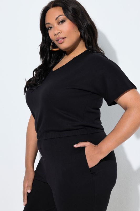 Cupro-Touch Jersey Pocket Jumpsuit