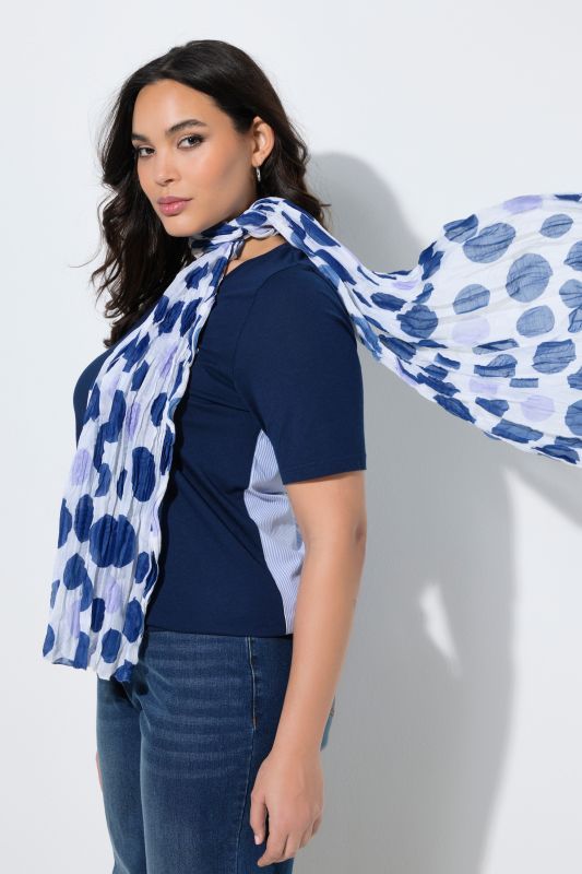 Шал с намачкан ефект и точки