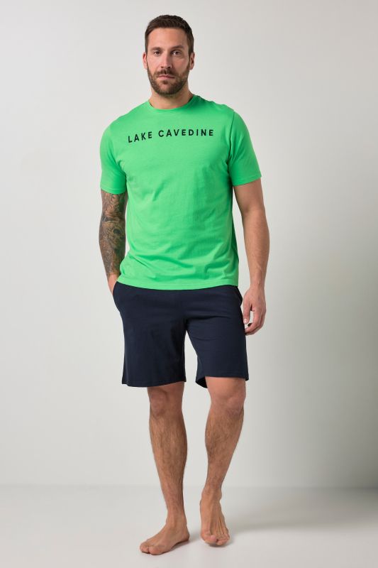 Пижама от 2 части в надпис на горнището